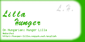 lilla hunger business card